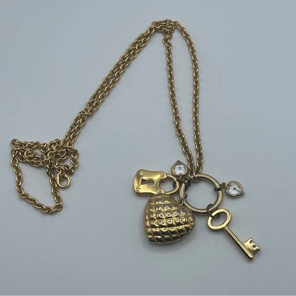 Vintage‎ multi charm Carolee necklace #253 - Picture 5 of 5